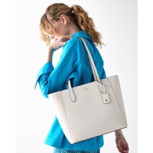 New Kate Spade Dana Saffiano Tote Meringue